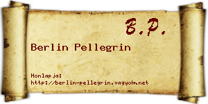 Berlin Pellegrin névjegykártya
